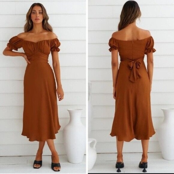 Hello Molly Dresses & Skirts - HELLO Molly SKY CHILD MAXI DRESS CHOCOLATE  Women’s Size XL